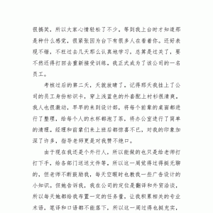 廣告公司實(shí)習(xí)生周記，廣告公司財(cái)務(wù)助理實(shí)習(xí)周刊